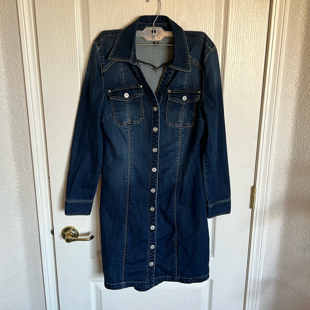 INC Jean dress midi length!